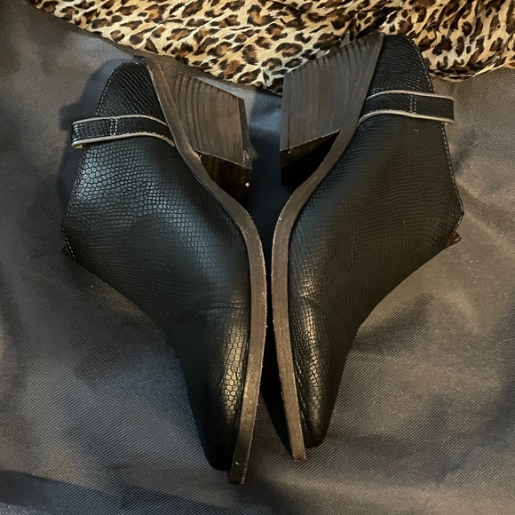 Free People Marfa Pointy Toe Black Leather Mules size 39 / 8.5 - Picture 5 of 10